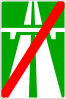 End of motorway