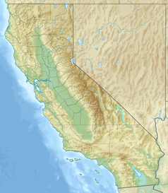 Mapa konturowa Kalifornii, na dole po prawej znajduje się punkt z opisem „Coachella Valley”