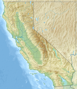 Location of Lake Ralphine in California, USA.