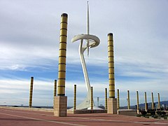 Torre de Comunicacions de Montjuïc (1991), de Santiago Calatrava.