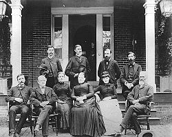 Group photo of seven men and three women