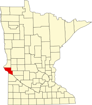 Map of Minnesota highlighting Big Stone County