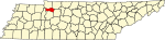 State map highlighting Houston County