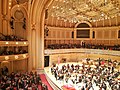 Orchestra Hall at the Symphony Center in Chicago awaiting Ricardo Muti on the opening evening of the 2017-18 season.