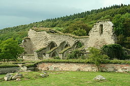 Alvastra klosterruin vid Ombergs fot