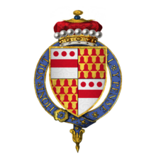 Coat of arms of Sir Walter Devereux, 1st Viscount Hereford, KG.png