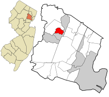 Location in Essex County and the state of New Jersey.