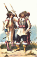 Musketier und Hauptmann der „Pfalz-Neuburg-Teutsch­meister“ (1696)