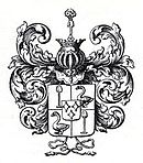 Vollwappen als Vrijheeren von Zuid-Polsbroek von 1610–1870 (Schaufel, Schwan resp. Gans und Raute)