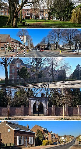 Beelden van de Tongerseweg: vanuit het Waldeckpark · kruising Ruttensingel-Sint Theresiaplein · kweekschool van de Broeders · Algemene Begraafplaats Tongerseweg · droogdal tussen Wolder en Biesland