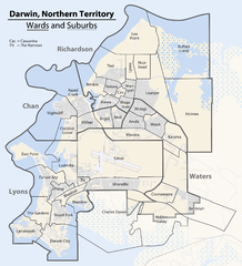 Verwaltungsgliederung von Darwin, Australien