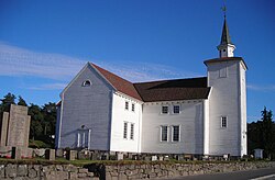 View of the Lyngdal Church