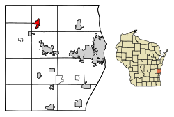 Location of Elkhart Lake in Sheboygan County, Wisconsin.