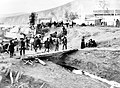 Campo base dei cercatori d'oro a Dawson City. Foto scattata da Joseph Tyrrell nel 1898