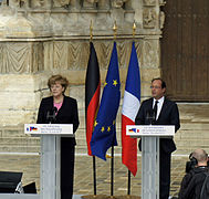 Angela Merkel, François Hollande, 2012