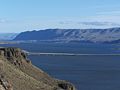 Die Vantage Bridge über den Wanapum Lake im Bundesstaat Washington