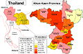 February 21: Incidence of cholangiocarcinoma and Opisthorchis viverrini in Thailand from 1990–2001.