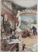 Carl Larsson: Fürstenbergska galleriet (1885)