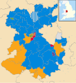 2023 by-election results map