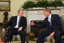 Putin con Bush