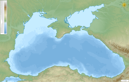 Галата (родовище). Карта розташування: Чорне море