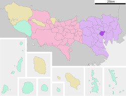 千代田区在东京都的位置