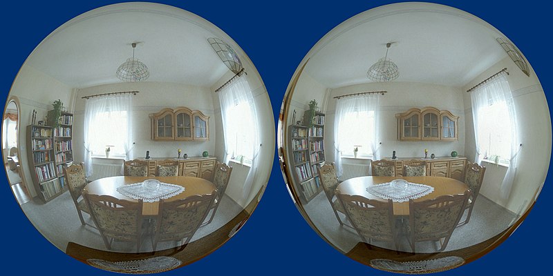 File:DualFisheye Room orthogonal surroundingSphere transparent 3D-crossEye.jpg