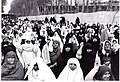 زنان ایرانی در نماز جمعه بزرگ. تهران ۱۳۶۴