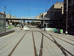 Station Porte de Vincennes et pont de la Petite Ceinture.