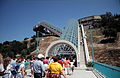 Main escalators at the Universal Studios theme park.