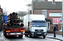 heavy goods traffic in Westbury