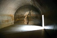 Rock-cut hall, Sudama, Barabar Caves, dedicated in 257 BCE by Ashoka.