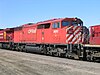 CP 9011 on Train 119-25 in Chalk River, ON