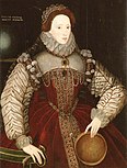 George Gower's sieve portrait of Elizabeth I; 1579.[65]