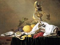 Jan Davidsz. de Heem (1606–1684), Still Life with Fruit, Flowers, Glasses and Lobster (c. 1660s)