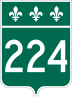 Route 224 marker