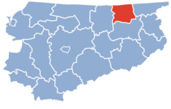 Location within the voivodeship