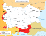 Карта изменений территории Болгарии по итогам Первой мировой войны