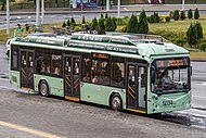AKSM-32100D - low-floor third-generation trolley bus with batteries in Minsk