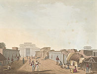 A Street Leading To The Palace Of Bangalore by James Hunter (d.1792) (the gateway in the end is on the right side of next 2 photos)