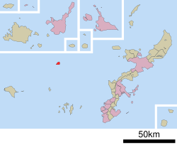 Vị trí Aguni tại tỉnh Okinawa