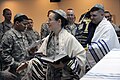 Air Force Jewish Chaplain Capt. Sarah Schechter leads Jewish worship