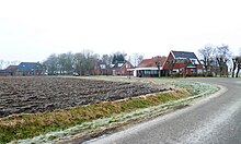 Huizen aan de Paapstilsterweg (winter)