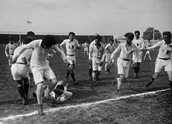 Rencontre non officielle entrela France et la Roumaniedans le cadre des Jeux interalliés de 1919.