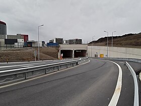 Eingang zum neuen Tunnel „Central Gate“ in Esch-Belval