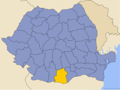 Letak County Teleorman di Rumania