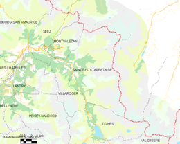 Sainte-Foy-Tarentaise - Localizazion