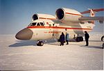 מטוס אנטונוב An-74 שנחת על קרחון צף לטובת תחנת מחקר סובייטית, 30 קילומטר מהקוטב הצפוני.