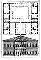 Andrea Palladio's illustration, Project for Francesco et Lodovico de Trissini, from the book I quattro libri dell'architettura, published in 1570