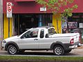 De Fiat Strada, een pick-up gebaseerd op een personenauto, de Fiat Palio